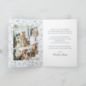 Carte de Noël pliable vintage oiseau et pinéas (Intérieur)
