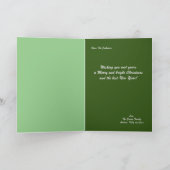 Carte de Noël Plié père Noël Sock (Intérieur)