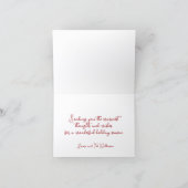 Carte de Noël pliée (Intérieur)