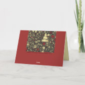 Carte de Noël pliée (Dos)