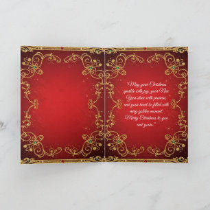 Carte de Noël pliée