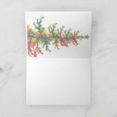 Carte de Noël pliée (Intérieur)