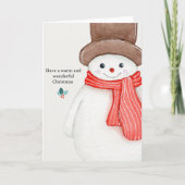 Carte de Noël pliée (Devant)