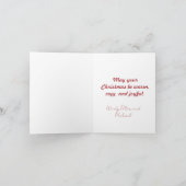 Carte de Noël pliée (Intérieur)