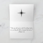 Carte de Noël pliée (Intérieur)