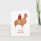 Carte de Noël pliée dessinée à la main représentan (Devant)