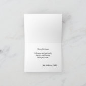 Carte de Noël pliée en bonhomme de neige Cowboy (Intérieur)