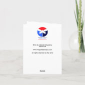 Carte de Noël pliée imprimée à partir d'art origin (Dos)