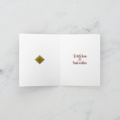 Carte de Noël pliée imprimée à partir d'art origin (Intérieur)