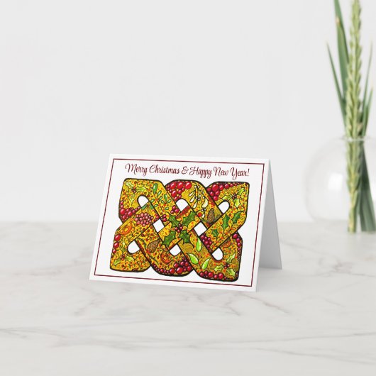 Carte de Noël pliée imprimée à partir d'art origin (Devant)