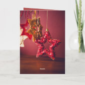 Carte de Noël pliée Joyeux Noël – Motif étoile de  (Dos)