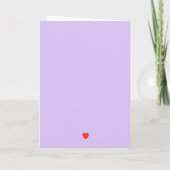 Carte de Noël pliée Love Hearts (Dos)