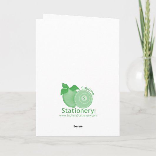 Carte de Noël pliée par photo de sucre de canne (Dos)