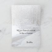 Carte de Noël pliée Rouge Cardinal (Intérieur)