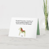 Carte de Noël Poinsettia (Dos)