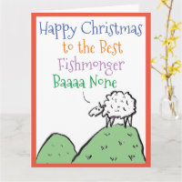 Carte de Noël Poissonnerie Joyeuse