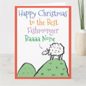 Carte de Noël Poissonnerie Joyeuse (Devant)