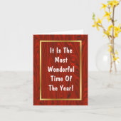 Carte de Noël politique drôle "est" (Fleur jaune)