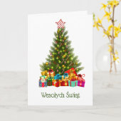 Carte de Noël polonaise - Boże Narodzenie (Fleur jaune)