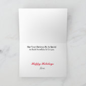 Carte de Noël pompienne et dalmate (Intérieur)