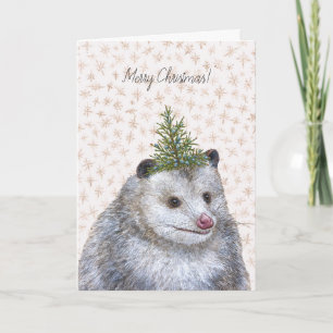 Carte de Noël Possum