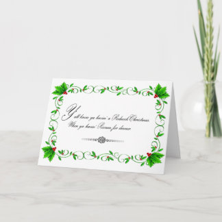 Carte de Noël Possum Dinner (Blanc)