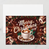 Carte de Noël pour amateurs de café #12 (Devant / Derrière)
