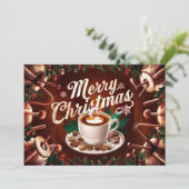 Carte de Noël pour amateurs de café #12 (Debout devant)