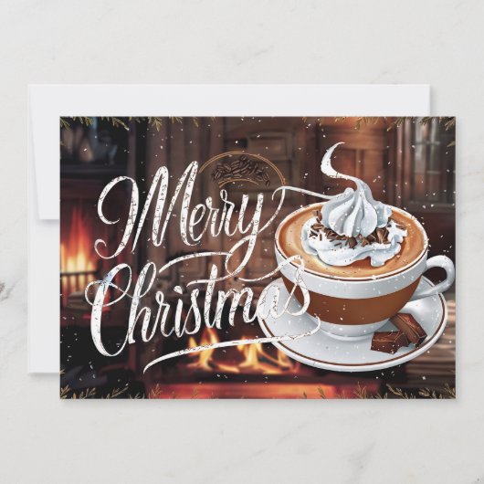 Carte de Noël pour amateurs de café #16 (Devant)