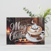 Carte de Noël pour amateurs de café #16 (Debout devant)