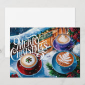 Carte de Noël pour amateurs de café #6 (Devant / Derrière)