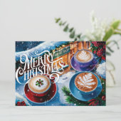 Carte de Noël pour amateurs de café #6 (Debout devant)
