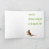 Carte de Noël pour amateurs de chats (Intérieur)