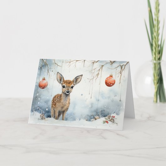 Carte de Noël pour animaux Whimsical (Devant)