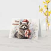 Carte de Noël pour animaux Whimsical (Fleur jaune)
