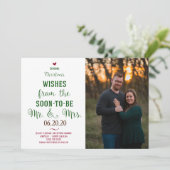 Carte de Noël pour annoncer la date de votre maria (Debout devant)