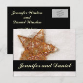 Carte de Noël pour annoncer votre mariage avec éto (Devant / Derrière)