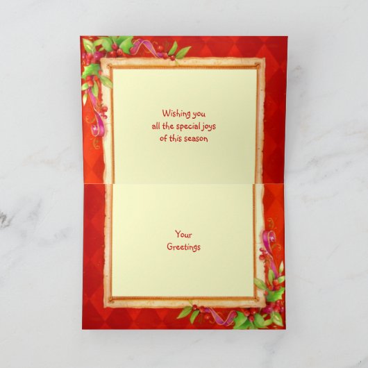 Carte de Noël pour bébé (Intérieur)