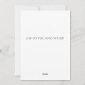Carte de Noël pour bébé de 1 an - Rouge (Dos)