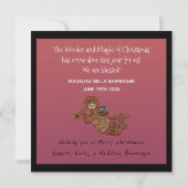 Carte de Noël pour bébé photo (Dos)