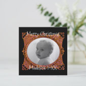 Carte de Noël pour bébé photo (Debout devant)