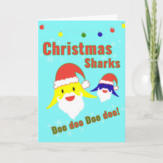 Carte de Noël pour bébé requin