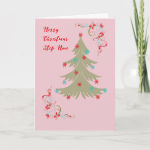 Carte de Noël pour belle-mère arbre designer