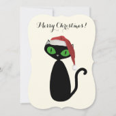 Carte de Noël pour chat cool (Devant)