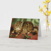 Carte de Noël pour chats victoriens Helena Maguire (Fleur jaune)