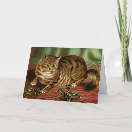 Carte de Noël pour chats victoriens Helena Maguire (Devant)