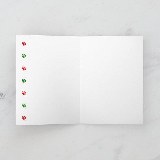 Carte de Noël pour chien de chat (Intérieur)