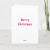 Carte de Noël pour chien de compagnie mignonne (Dos)