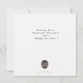 carte de noël pour chien de saucisse (Dos)