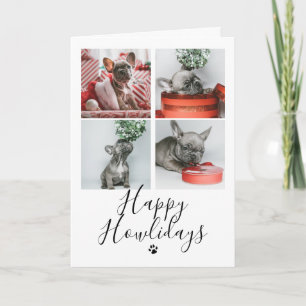 Carte de Noël pour chien en collage photo Joyeuses